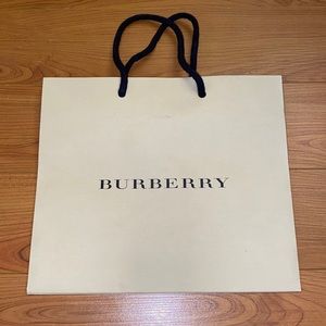 Burberry Authentic Empty Small Shopping Paper Gift Bag